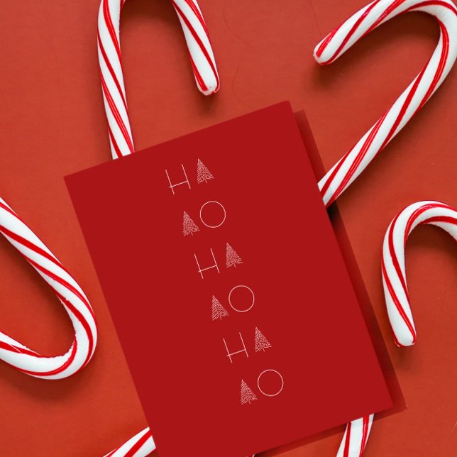 Christmas Tree Scandi Minimalist Simple Holiday  Postcard (Creator Uploaded)
