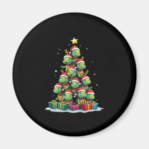 Christmas Tree Sea Turtle Turtles Tortoise T-Shirt Magnet