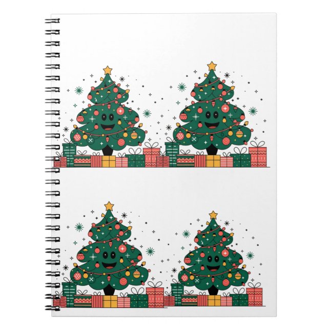 Christmas tree Season greetings Notebook (Front)
