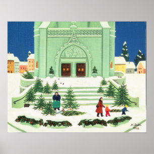 Christmas Tree Selling 1988 Poster