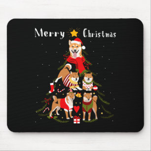 Christmas Tree Shiba Inu Lover Xmas Dog Owner New Mouse Pad