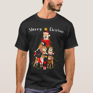 Christmas Tree Shiba Inu Lover Xmas Dog Owner New  T-Shirt
