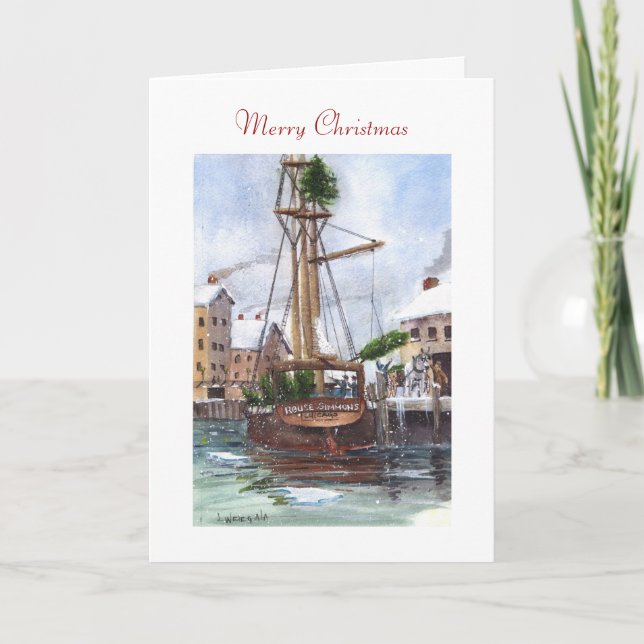 Christmas tree ship Rouse Simmons Holiday Card (Front)