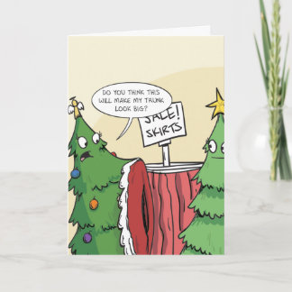 Christmas Tree Skirt Holiday Card