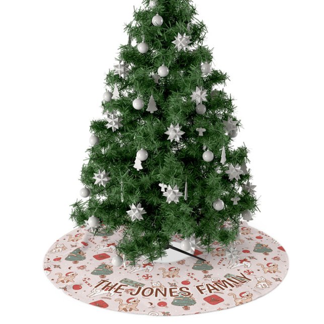 Christmas Tree Skirt, Personalized Christmas Tree Brushed Polyester Tree Skirt (Creator Uploaded)