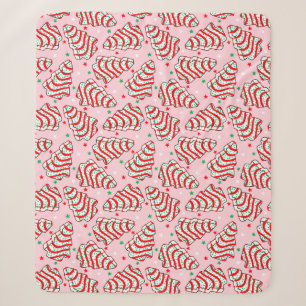 Christmas Tree Snack Cake Sherpa Blanket