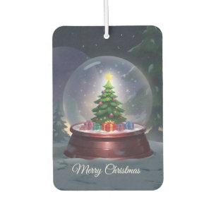 Christmas Tree Snow Globe Air Freshener