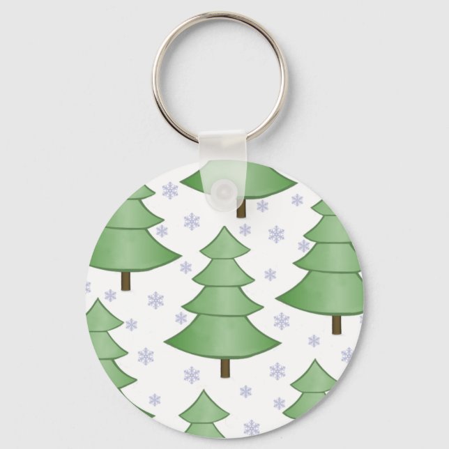 Christmas Tree Snow Keychain (Front)