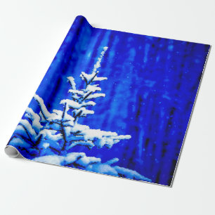 Christmas Tree, Snow, Magic Night Wrapping Paper