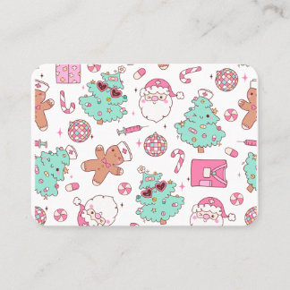 Christmas Tree Snowman Christmas Party  I Business Card