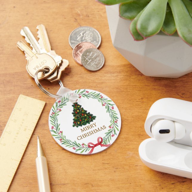 Christmas Tree Snowman Christmas Party  I Keychain (Desk)