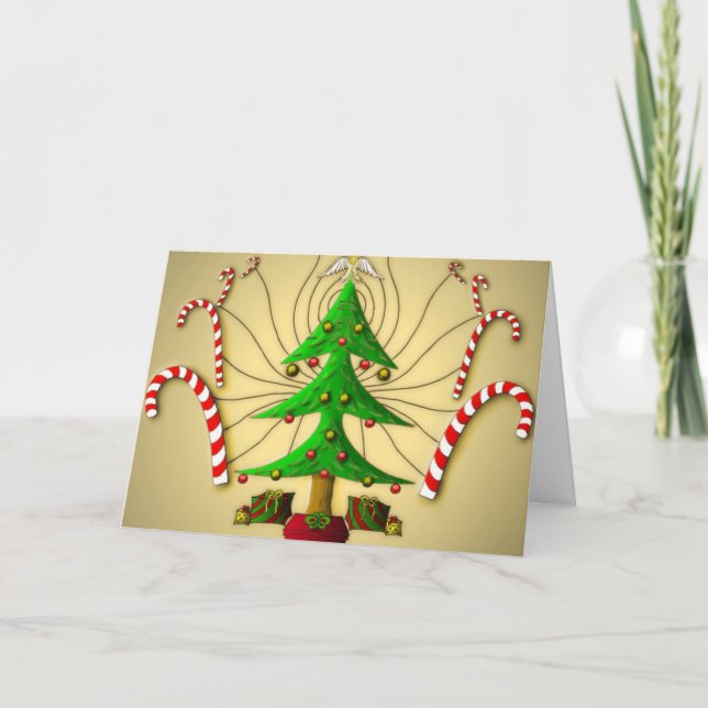 Christmas Tree Spirit - Carte de voeux de Noël (Devant)
