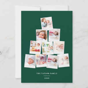 Christmas Tree Square Kids Multi Photo Gallery Holiday Card