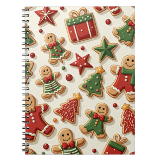 Christmas Tree Star Cookies Pattern Notebook