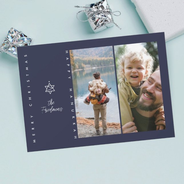 Christmas Tree Star of David Holiday Card (Creator Uploaded)