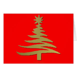 Christmas Tree Stencil Gold