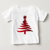 Christmas Tree Stencil Red
