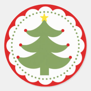 Christmas tree sticker