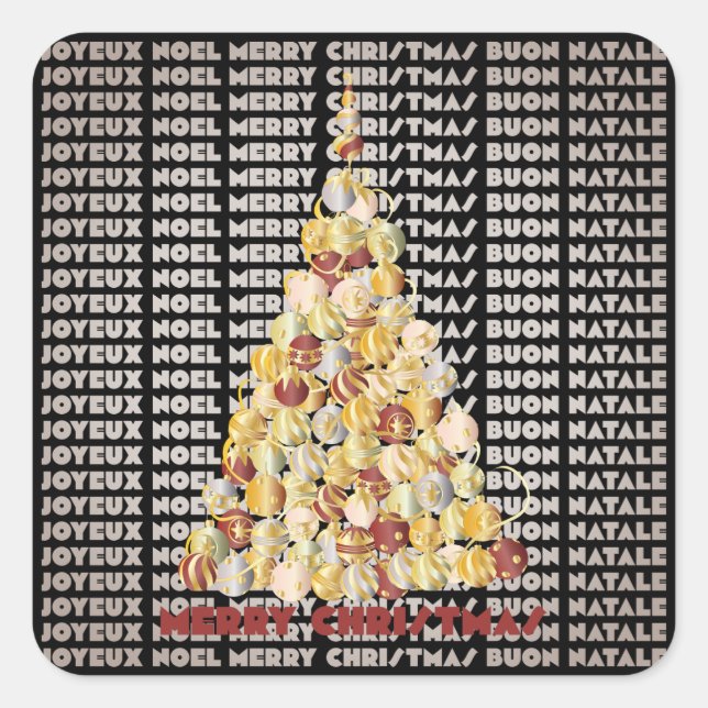 Christmas Tree Stickers (Front)