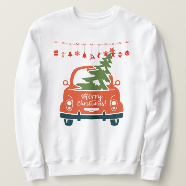 Christmas Tree Sweatshirt (Design Front)