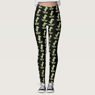 Christmas Tree T Rex Dinosaur Funny Gift Leggings