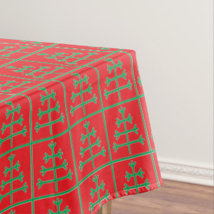 Christmas tree tablecloth