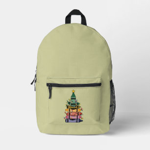 Christmas Tree Teacher Life Gift Teaching Printed Backpack