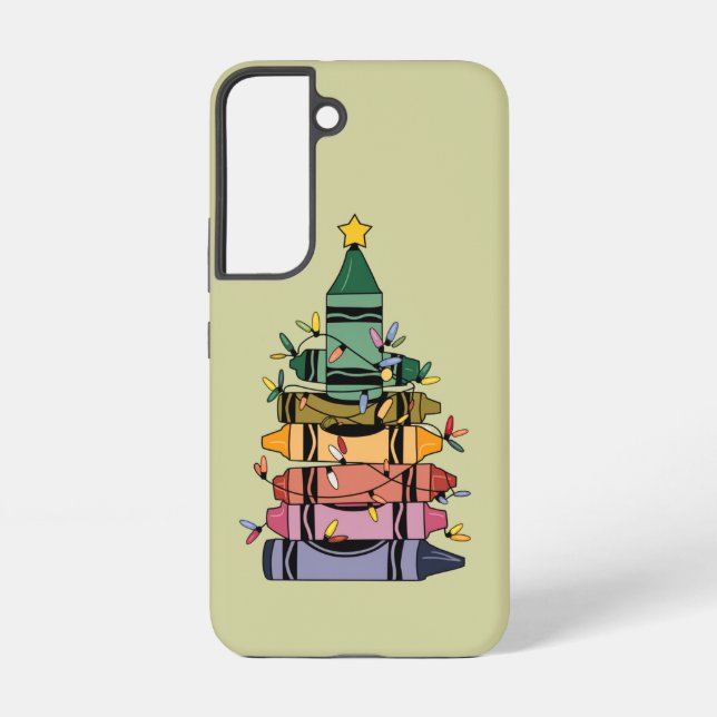 Christmas Tree Teacher Life Gift Teaching Samsung Galaxy S22 Case (Back)