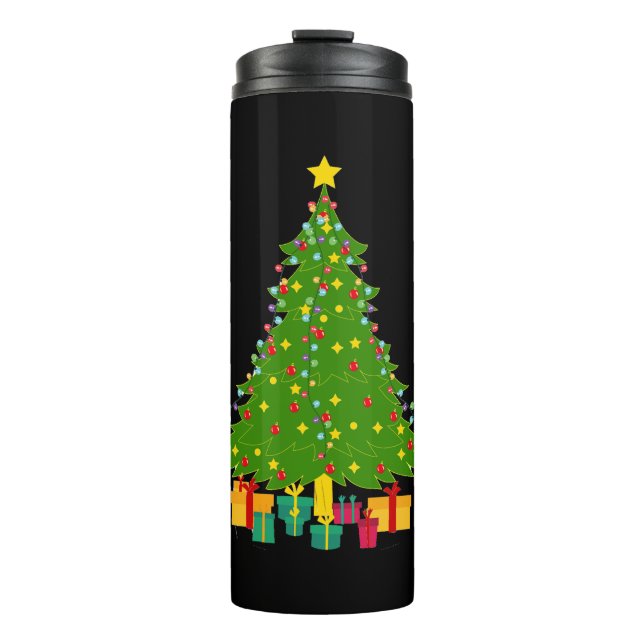 Christmas Tree Thermal Tumbler (Front)