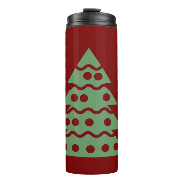 christmas tree thermal tumbler (Front)