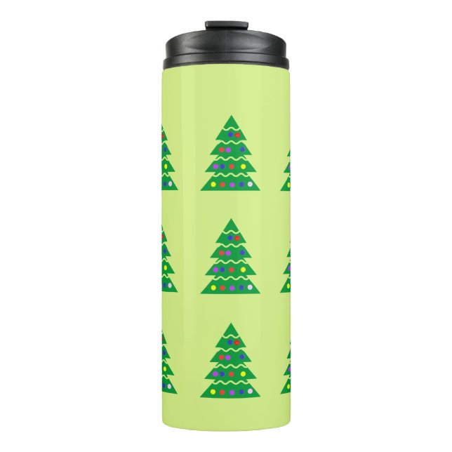 christmas tree thermal tumbler (Front)