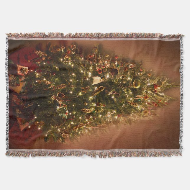 Christmas Tree Throw Blanket (Front)