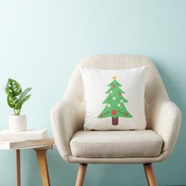 Christmas Tree Throw Pillow