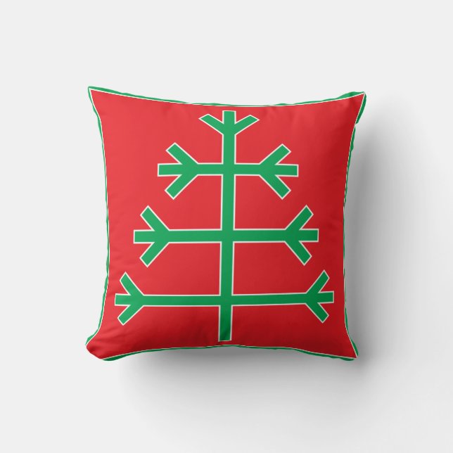 Christmas tree throw pillow (Front)