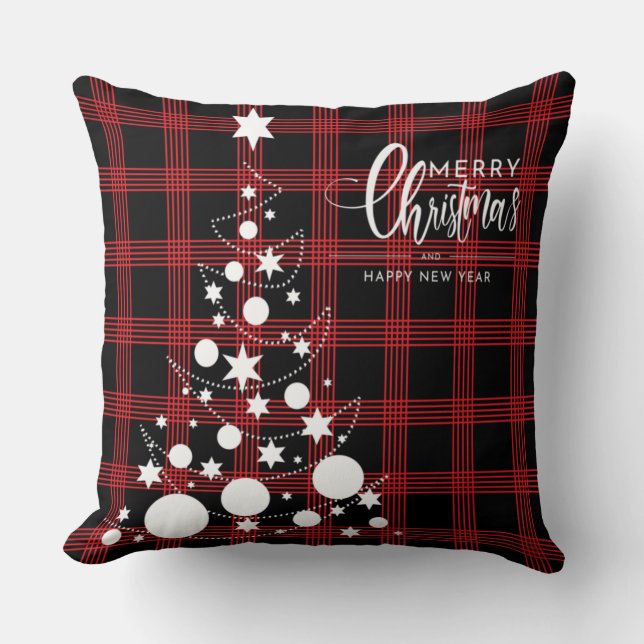 Christmas tree throw pillow (Front)