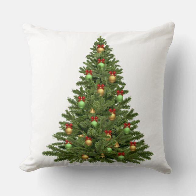 Christmas Tree Throw Pillow (Front)