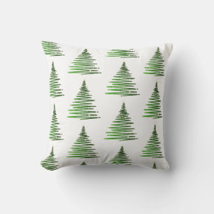 Christmas tree throw pillow
