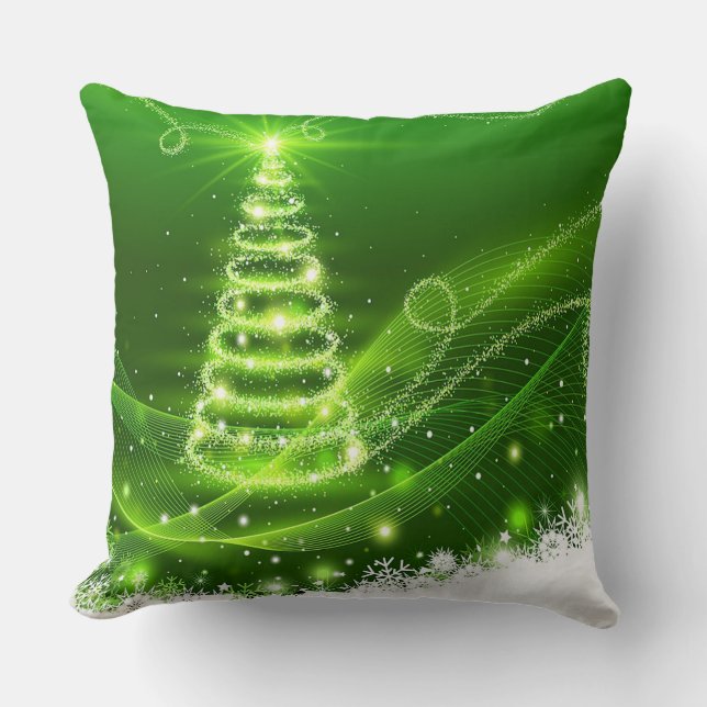 Christmas Tree Throw Pillow (Front)