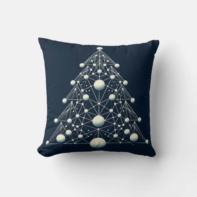Christmas tree throw pillow (Front)
