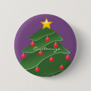 Christmas Tree Thunder_Cove 2 Inch Round Button