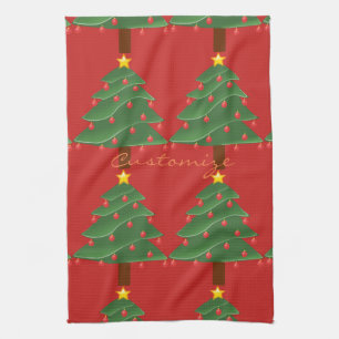 Christmas Tree Thunder_Cove Kitchen Towel