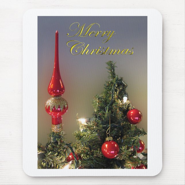 Christmas Tree Topper Mousepad (Front)