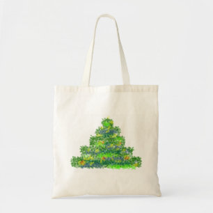 Christmas tree tote bag 
