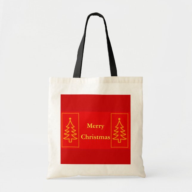 Christmas Tree Tote Bag (Front)