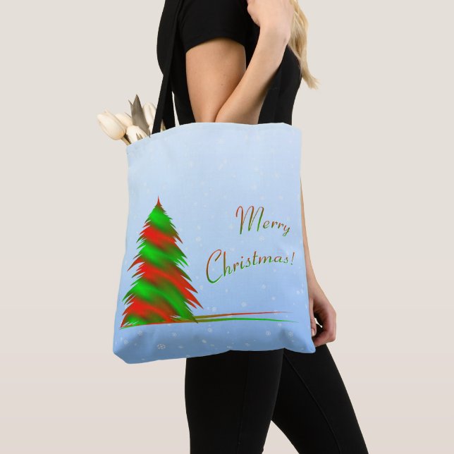 Christmas Tree Tote Bag (Close Up)