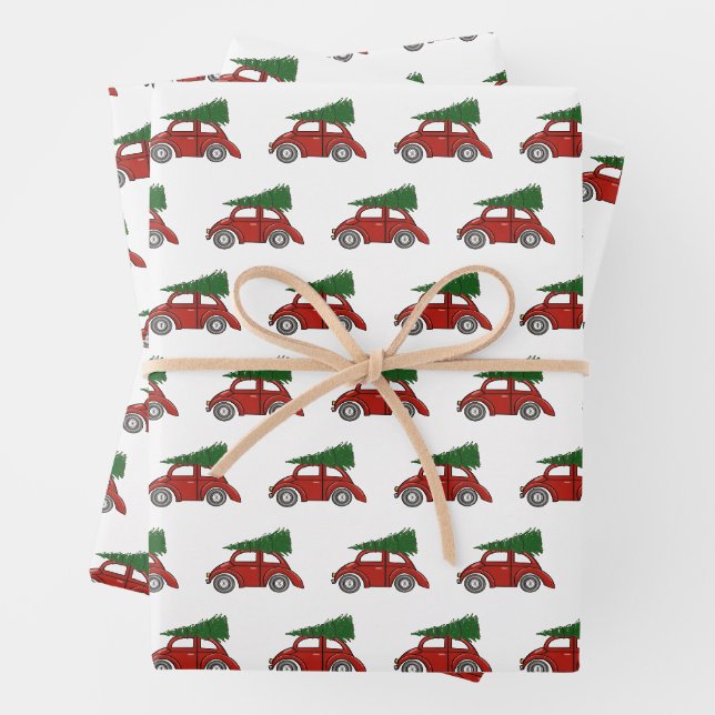 Christmas Tree Traffic Gift Wrap (In situ)