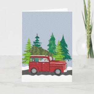 Christmas Tree Travel Holiday Card