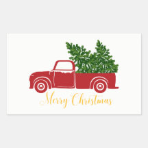 Christmas tree truck Sticker