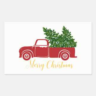 Christmas tree truck Sticker