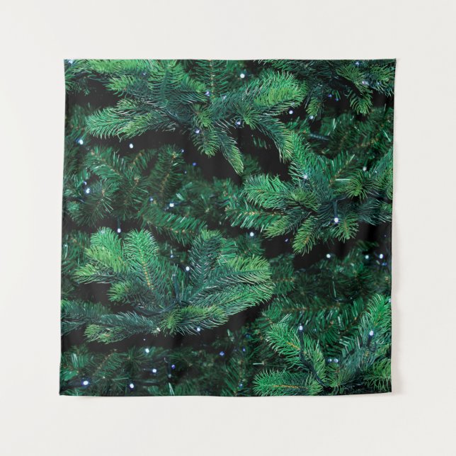 Christmas tree twigs sapling pine tapestry (Front)